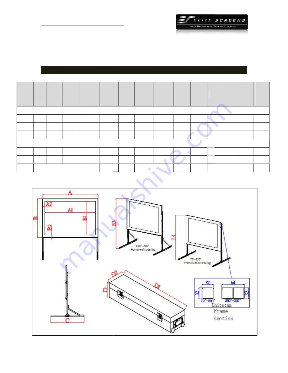 Elite Screens Q150V1 Скачать руководство пользователя страница 11