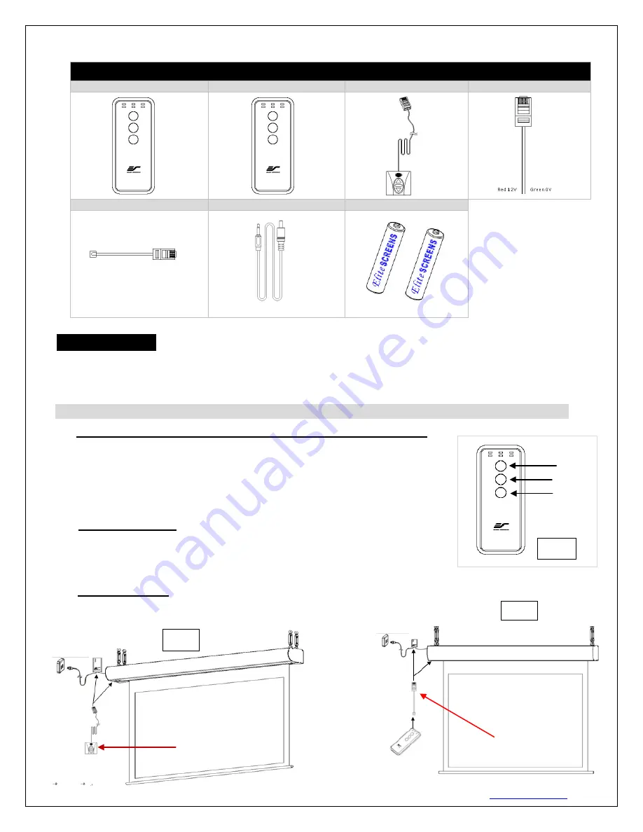 Elite Screens TE200HR2 Скачать руководство пользователя страница 4