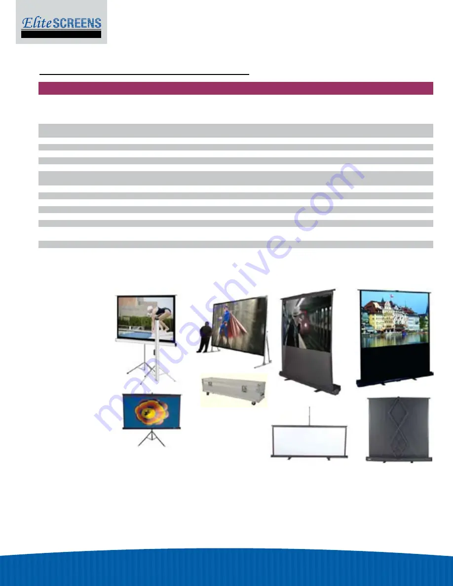 Elite Screens VMAX200XWH PLUS2 Product Catalog Download Page 40