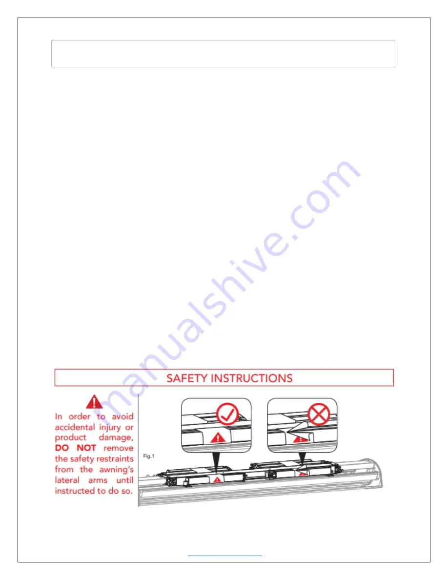 Elite Screens Yard Master Awning Series Owner'S Manual Download Page 2