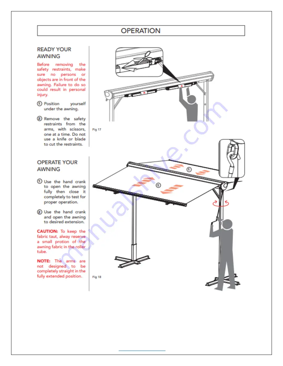 Elite Screens Yard Master Awning Series Owner'S Manual Download Page 10