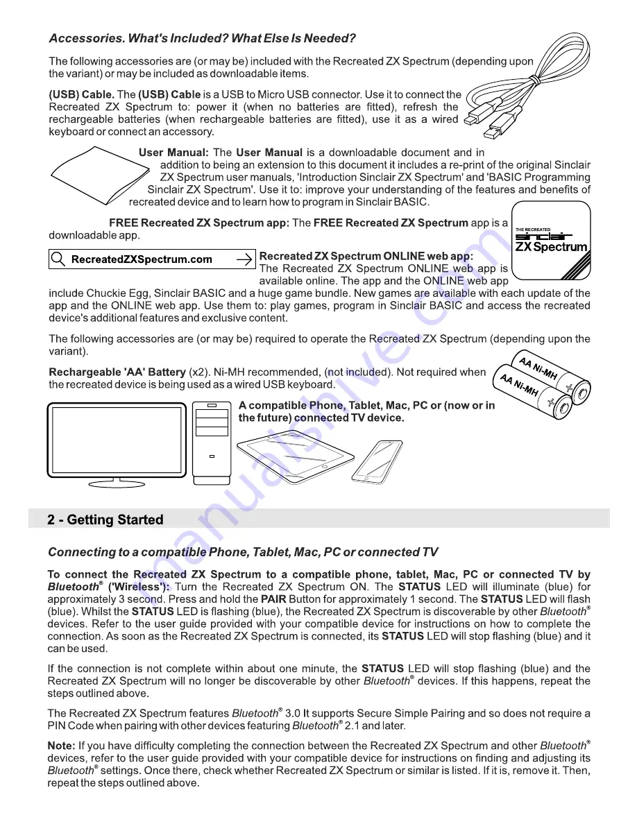 Elite Recreated Sinclair ZX Spectrum User Manual Download Page 4