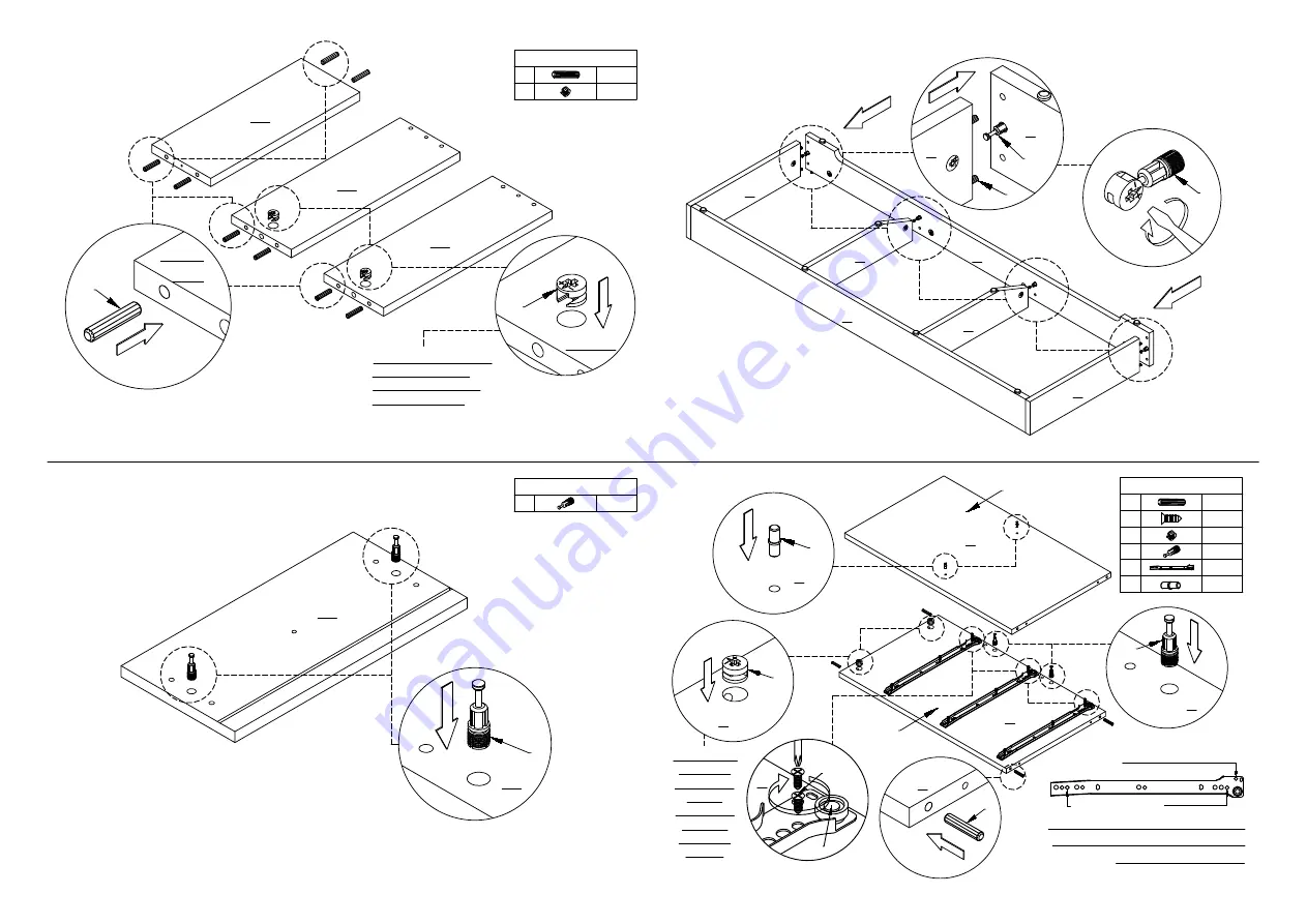 eliving FURNITURE CCO-SB136-WHT Assembly Instruction Manual Download Page 7