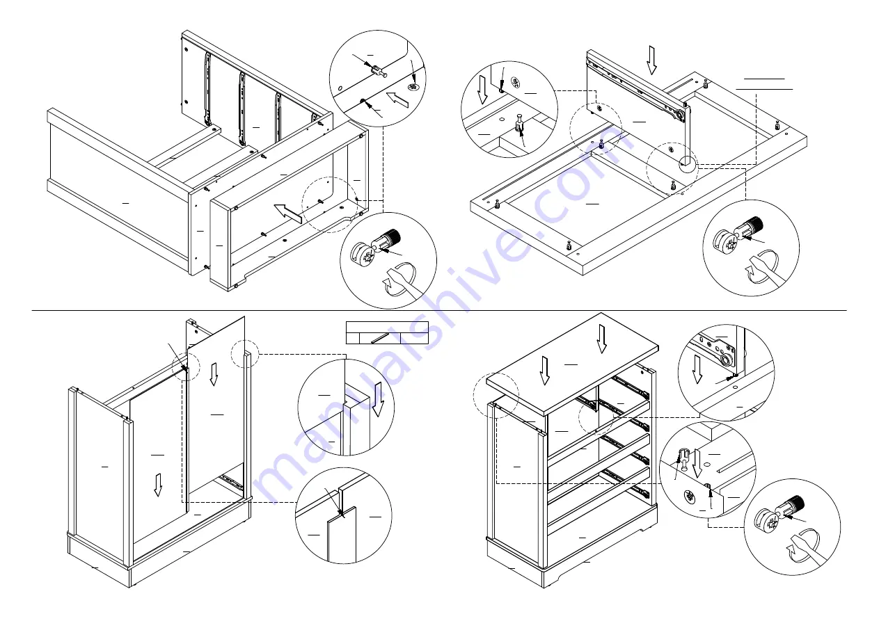 eliving FURNITURE CCO-TB117-WHT Скачать руководство пользователя страница 10