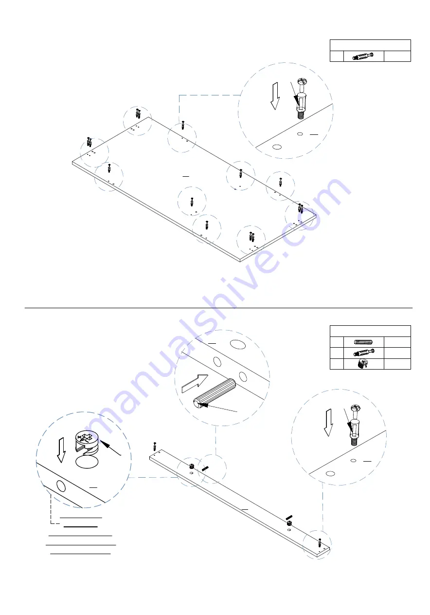 eliving FURNITURE Cuppa Desk Assembly Instruction Manual Download Page 12