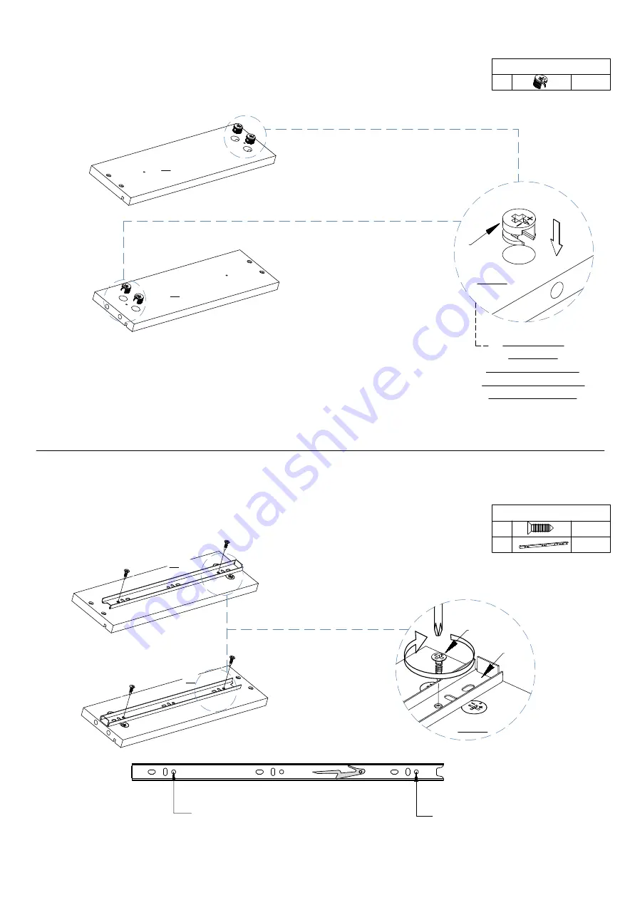 eliving FURNITURE Cuppa Desk Assembly Instruction Manual Download Page 17