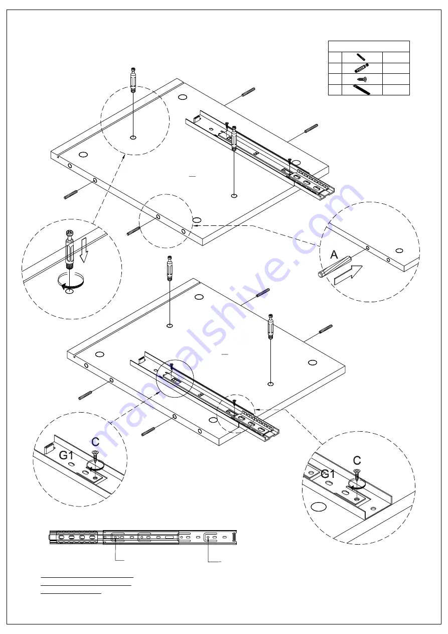 eliving FURNITURE KONA Series Assembly Instruction Manual Download Page 4