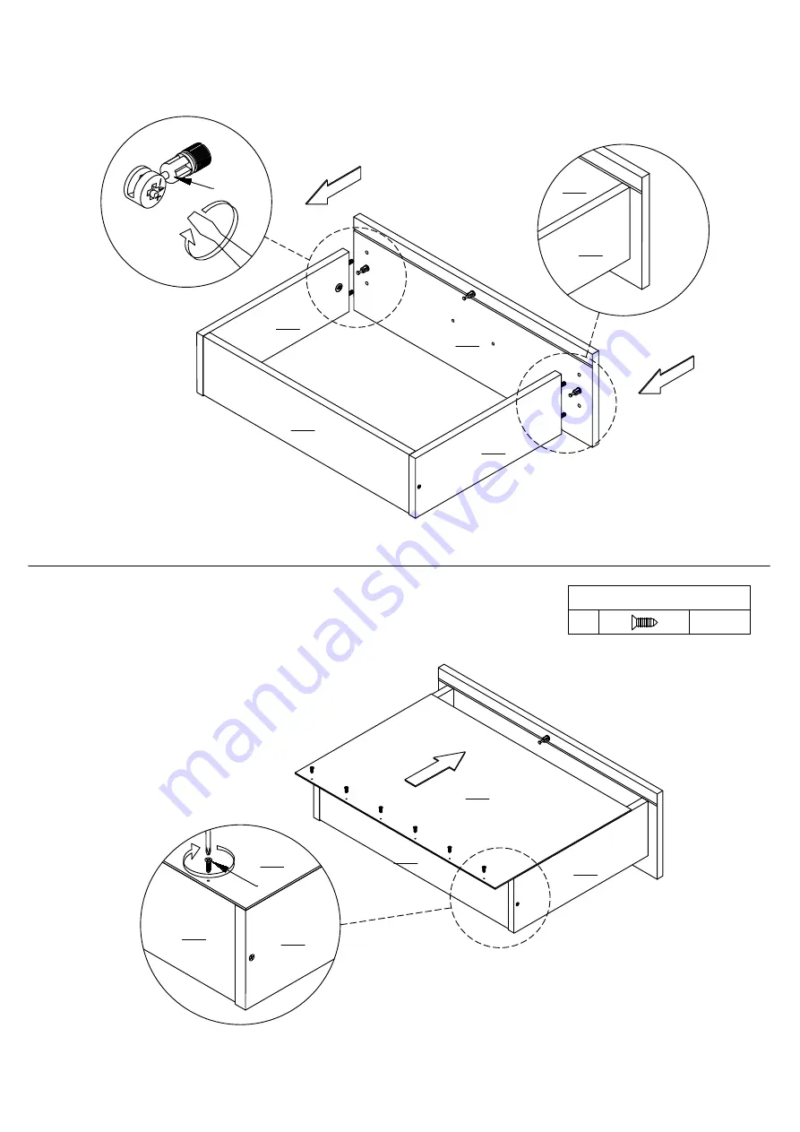 eliving FURNITURE NB SB1247-OK Assembly Instructions Manual Download Page 13