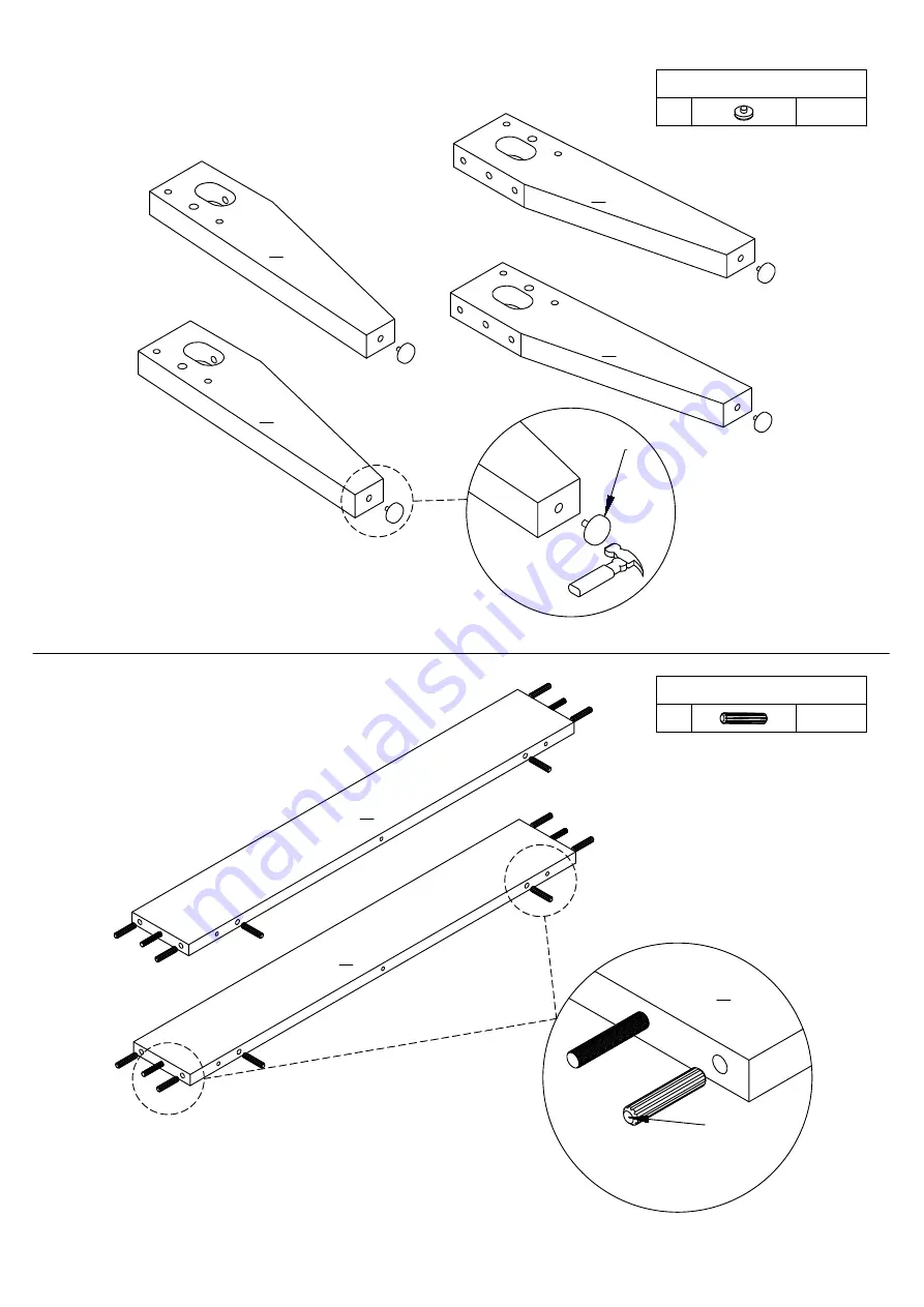 eliving FURNITURE NB TB8411-OK TALLBOY Assembly Instruction Manual Download Page 4