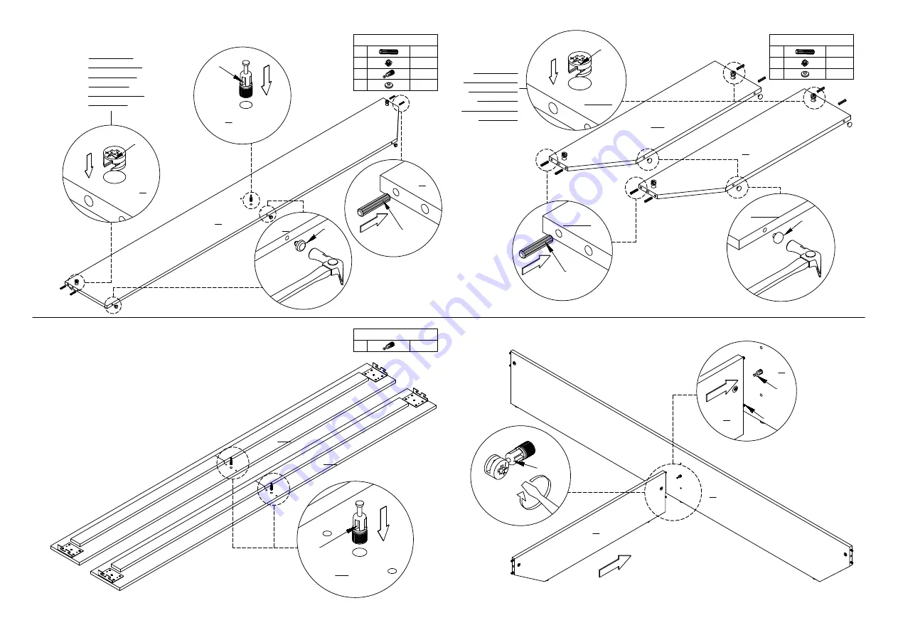 eliving FURNITURE NOBU Series Assembly Instruction Manual Download Page 8