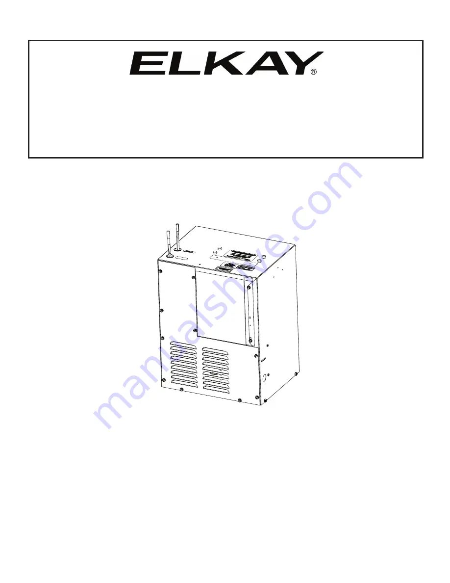 Elkay ECH8GRN Installation, Care And Use Manual Download Page 1