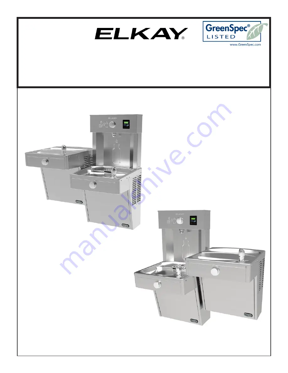 Elkay LVRCTL8WSC 1A Series Installation And Use Manual Download Page 1