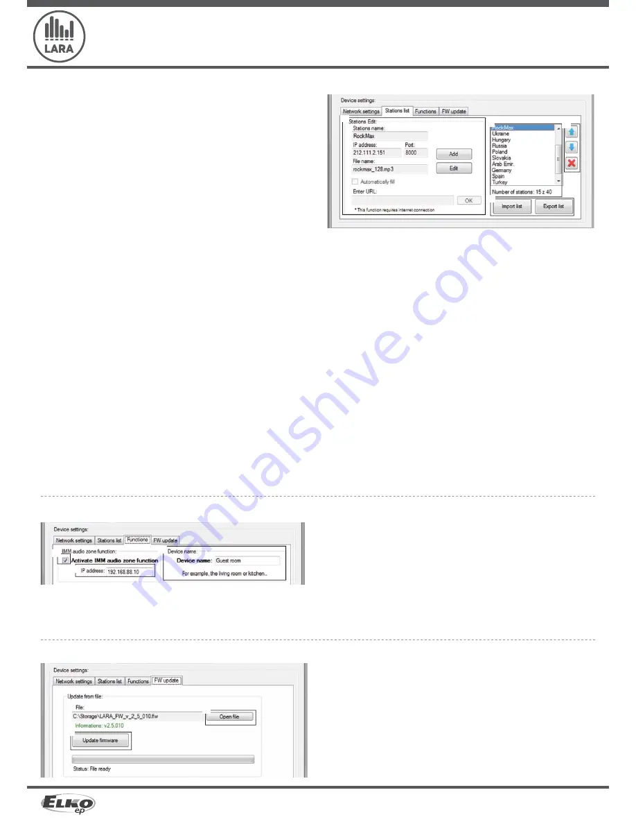 Elko LARA Radio Instruction Manual Download Page 7