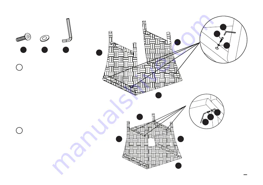 Elle Decor Vallauris Three Piece Assembly Instructions Manual Download Page 7