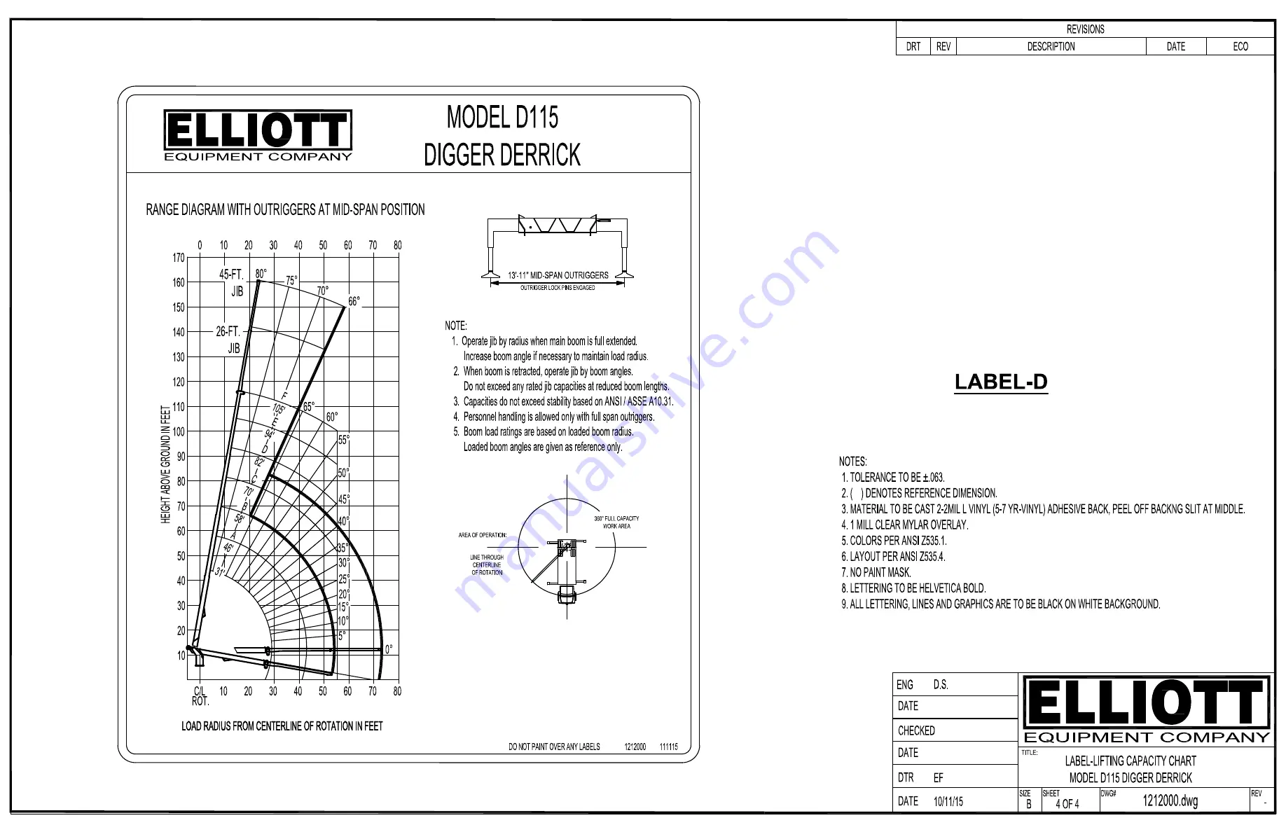 Elliott Digger Derrick Скачать руководство пользователя страница 183