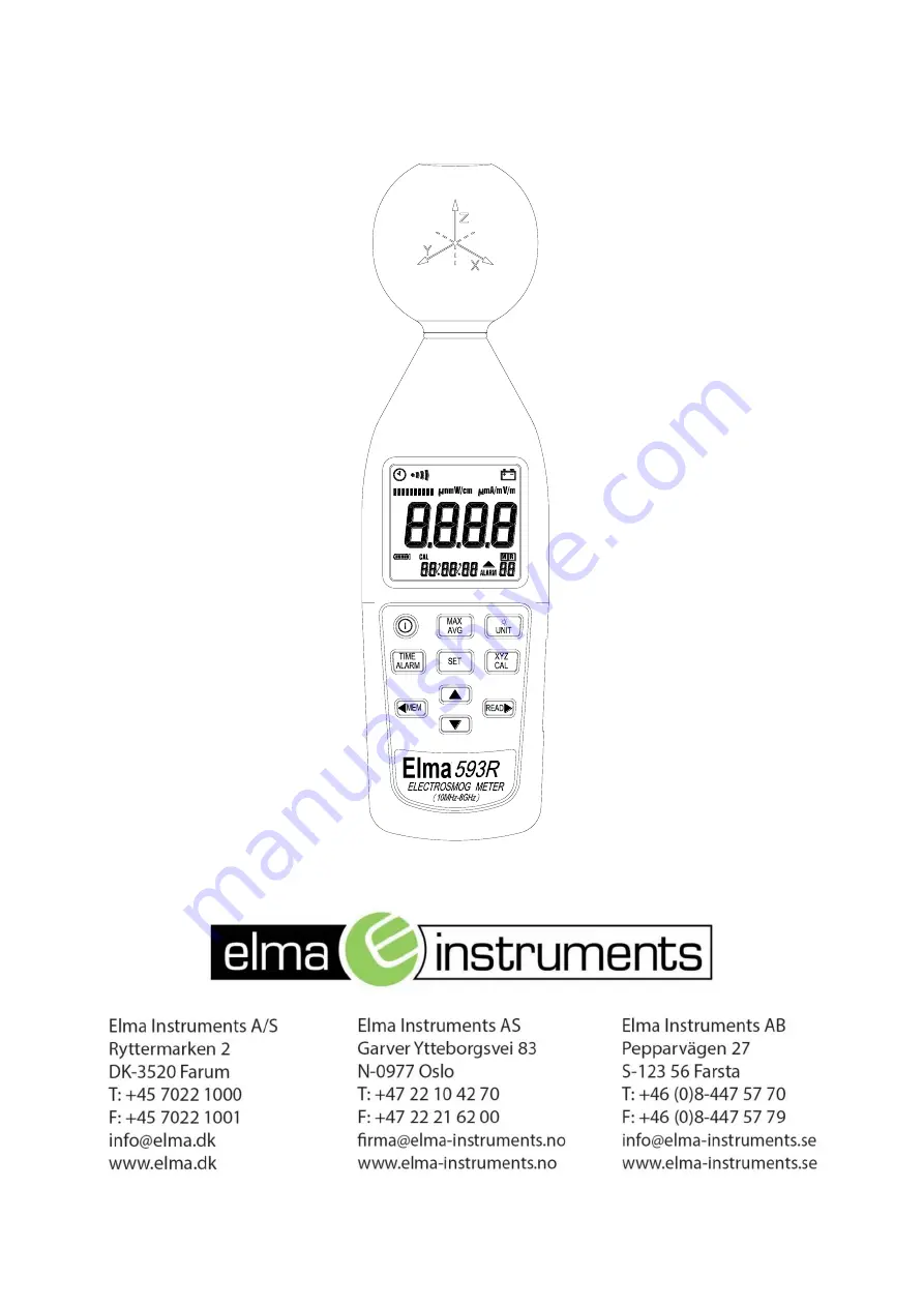 Elma Instruments 593R Manual Download Page 20