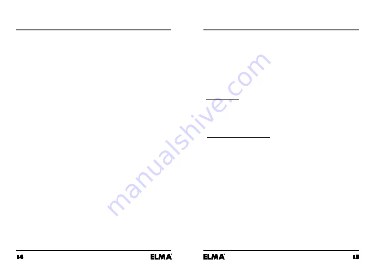 Elma V ADVANCE Manual Download Page 8