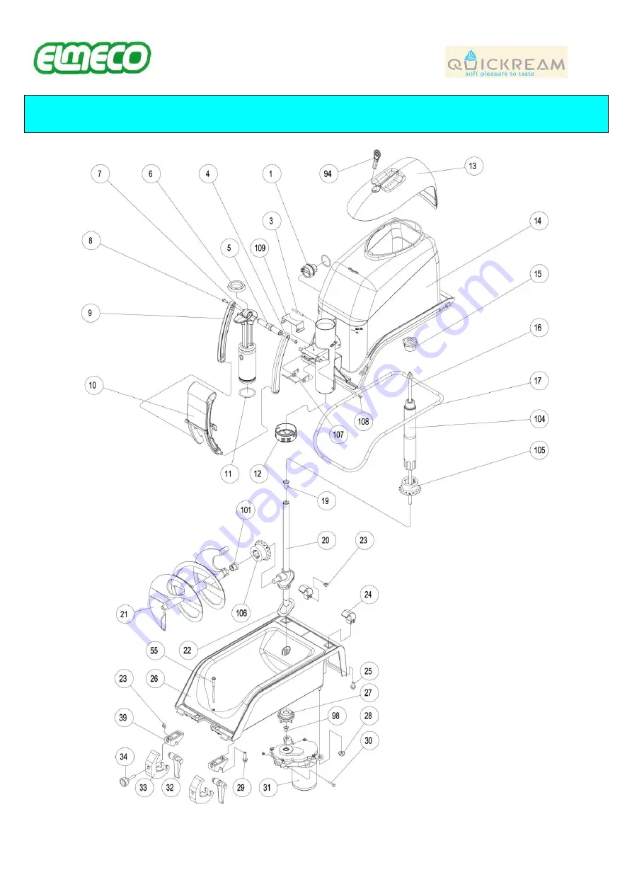 ELMECO Quickream Use And Maintenance Manual Download Page 40