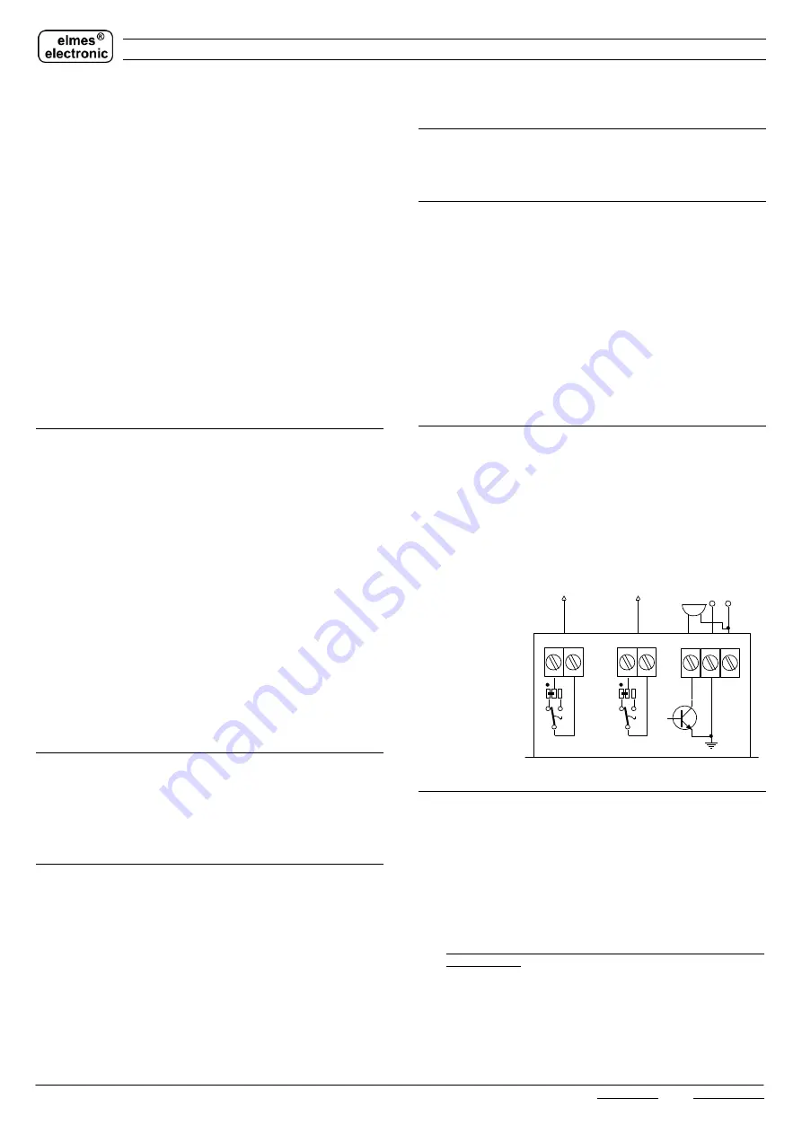 Elmes Electronic CH20HR Manual Download Page 1