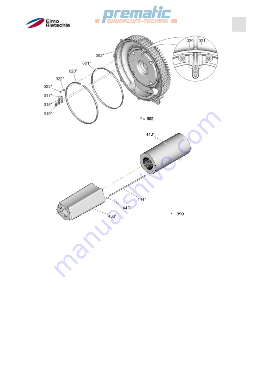 Elmo Rietschle G-BH2 2BH20360-1 Repair Manual Download Page 15