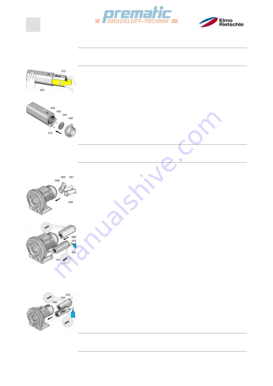 Elmo Rietschle G-BH2 2BH20360-1 Repair Manual Download Page 44