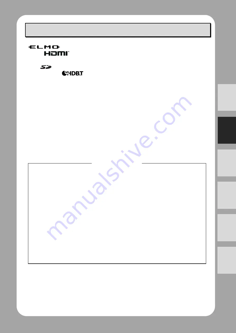 Elmo PX-10E Quick Start Manual Download Page 29