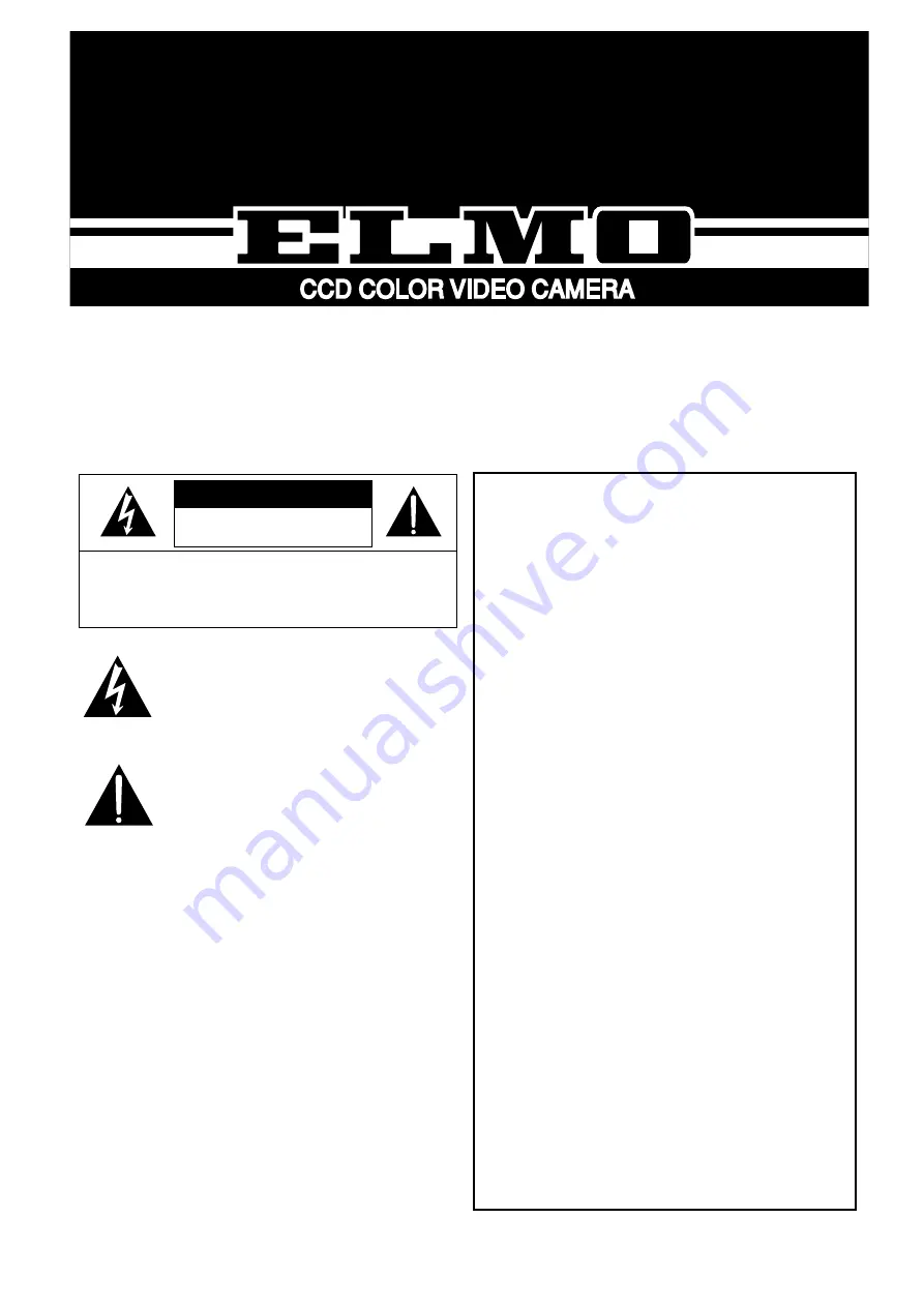 Elmo QNW4000 Instruction Manual Download Page 1