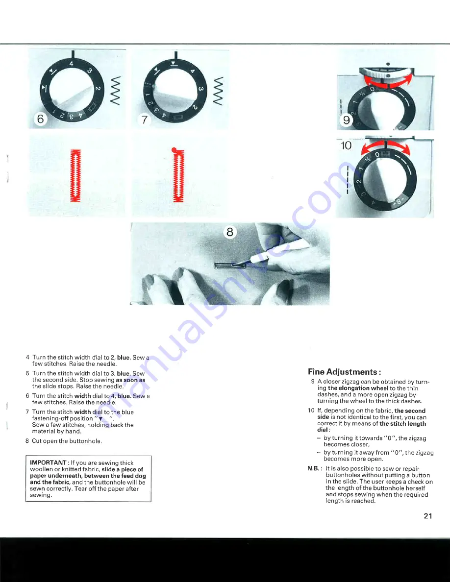 ELNA 500 ELECTRONIC Manual Download Page 22