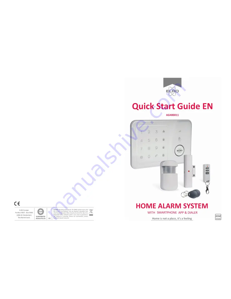 ELRO AG400011 Quick Start Manual Download Page 1