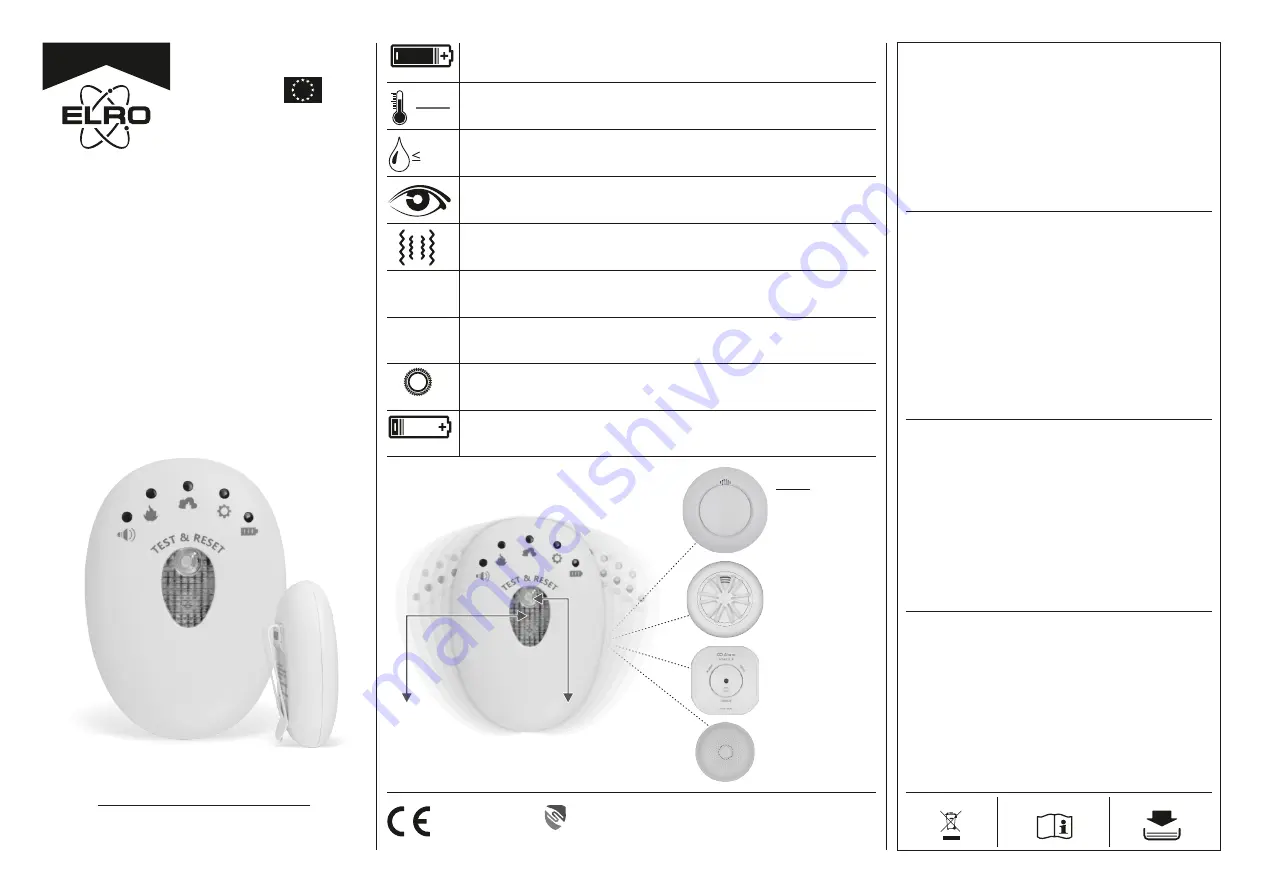 ELRO FR350111R Instruction Manual Download Page 1