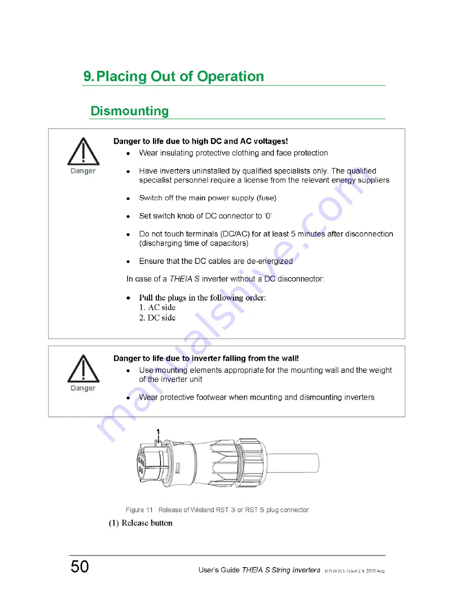 Eltek Valere THEIA S User Manual Download Page 50