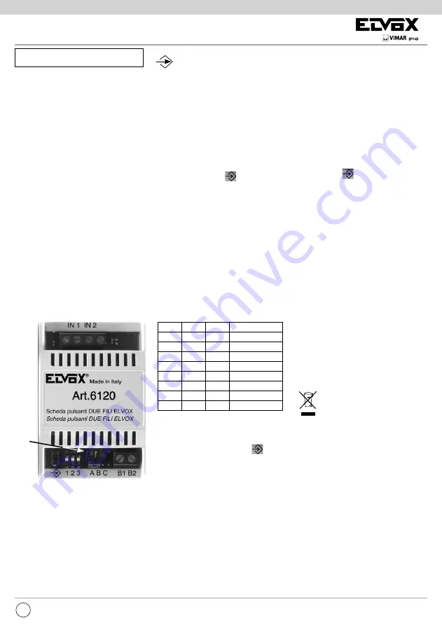 Elvox Due Fili 6120 Скачать руководство пользователя страница 3