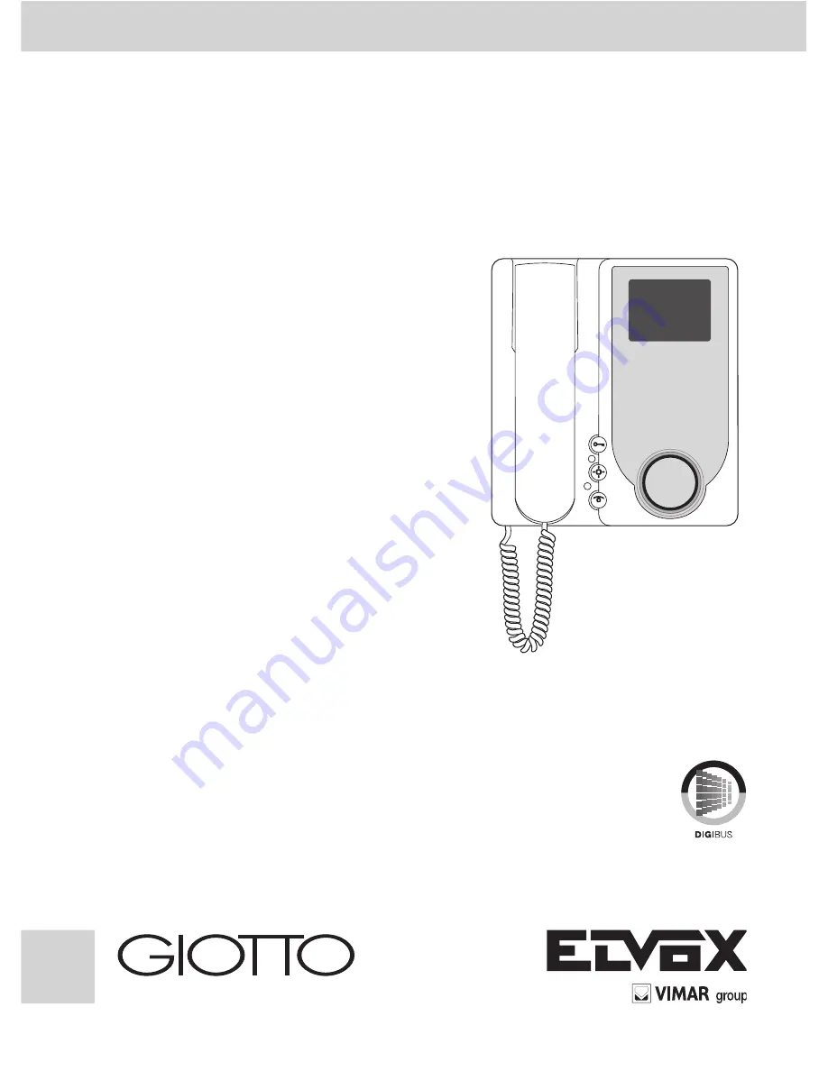 Elvox Giotto 6344 User Manual Download Page 1