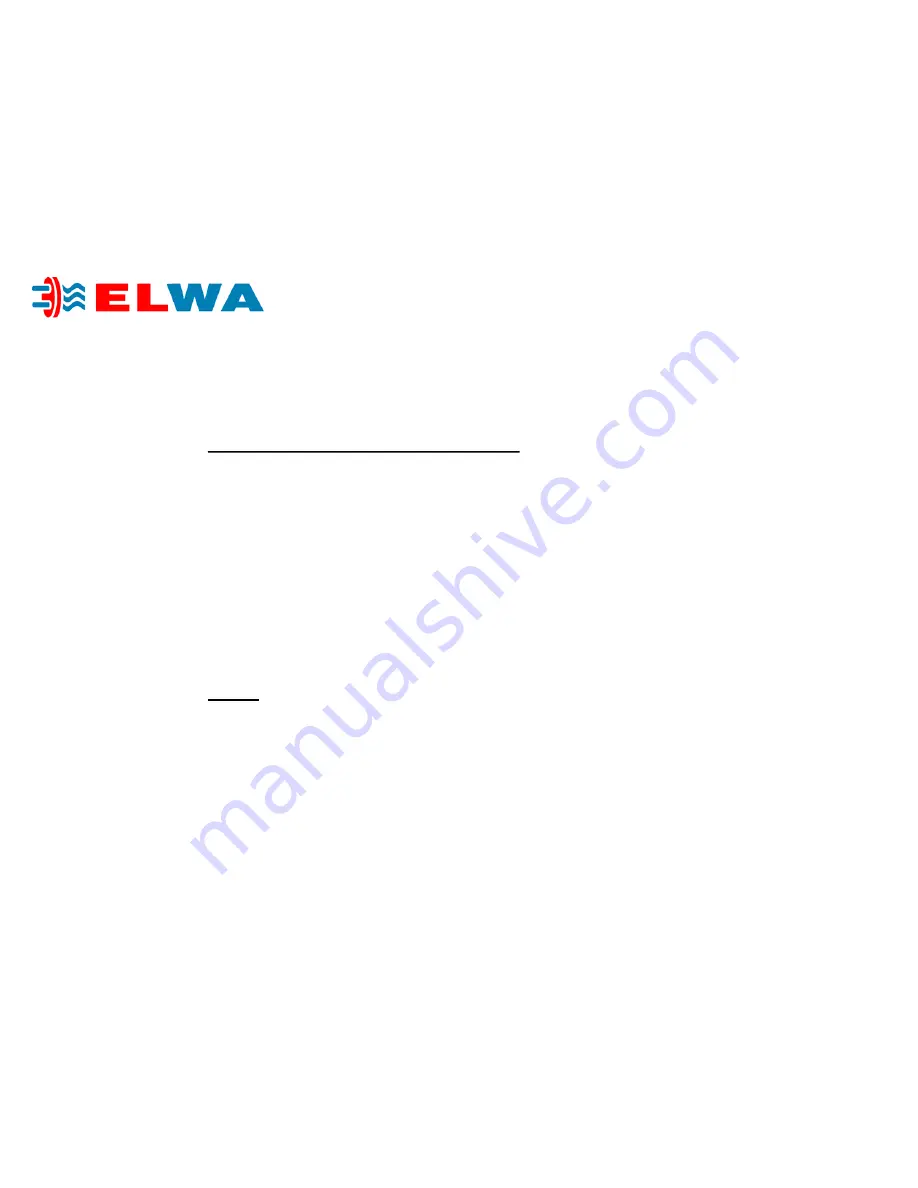 Elwa Hotrun Service Manual Download Page 9