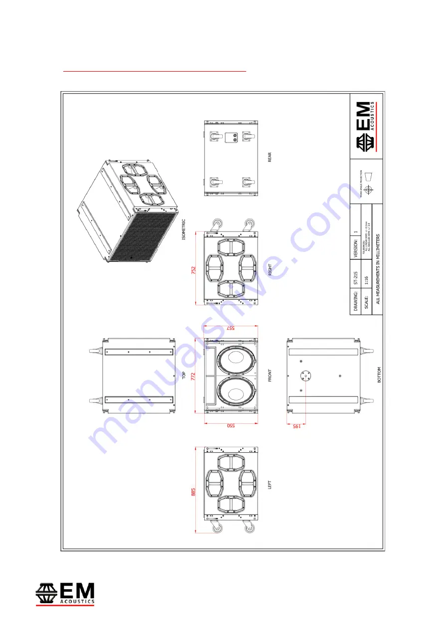 EM Acoustics ST-215 Product User Manual Download Page 53