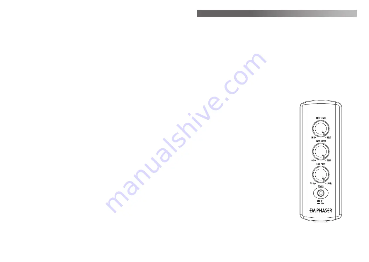 EM Phaser EBS108A Installation & Operating Manual Download Page 5