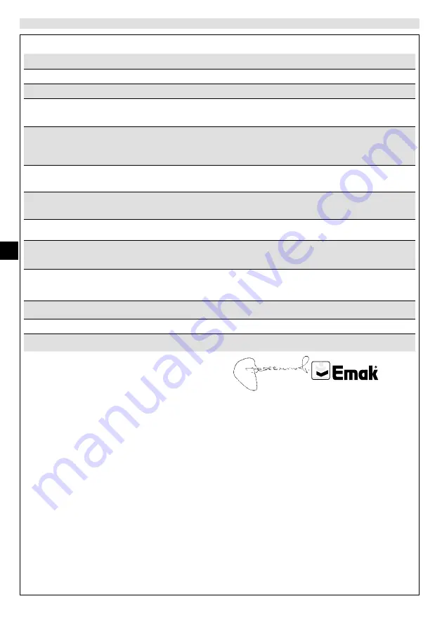 EMAK HC 246 P Operators Instruction Book Download Page 124