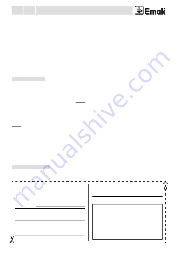 EMAK HC 750 E Operators Instruction Book Download Page 43