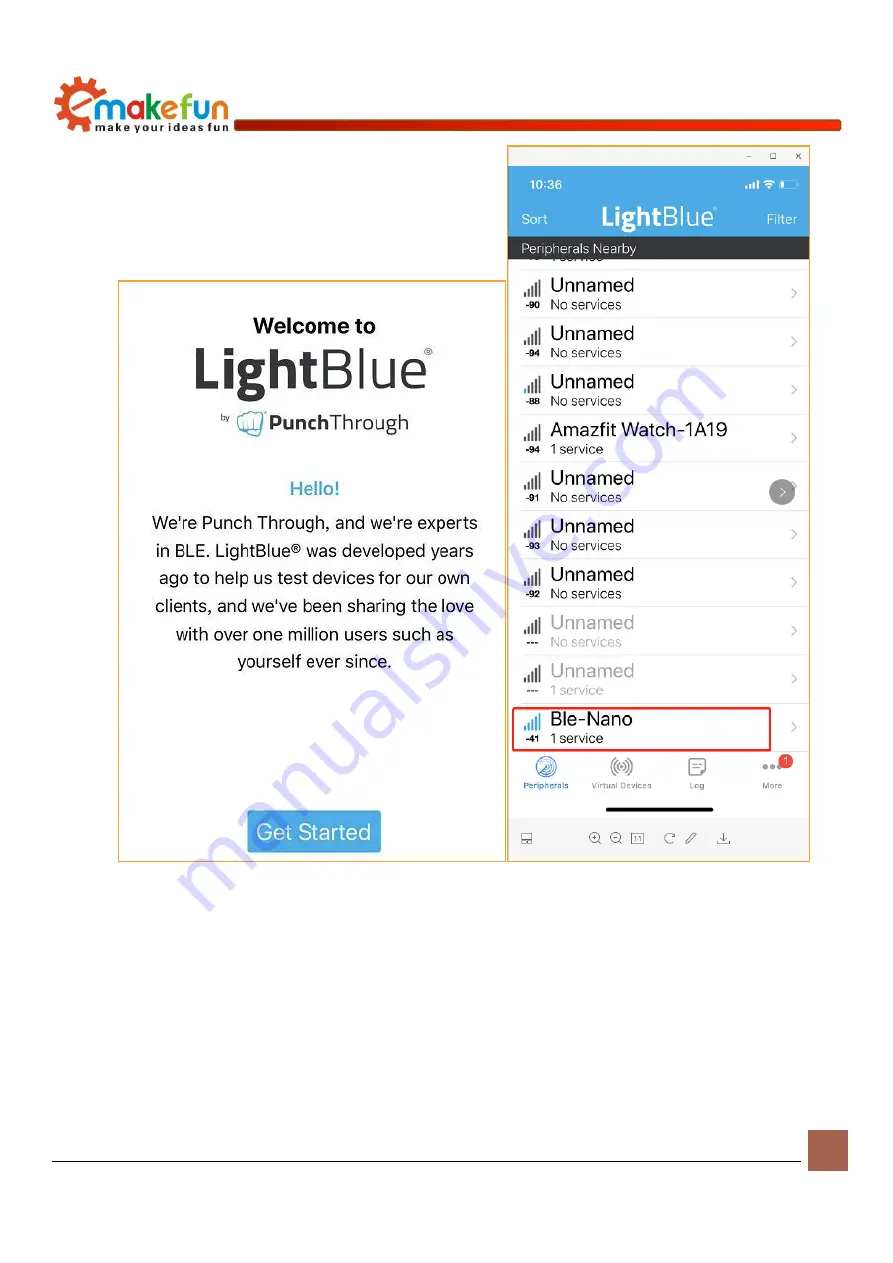 Emakefun BLE-Nano Operating Manual Download Page 26