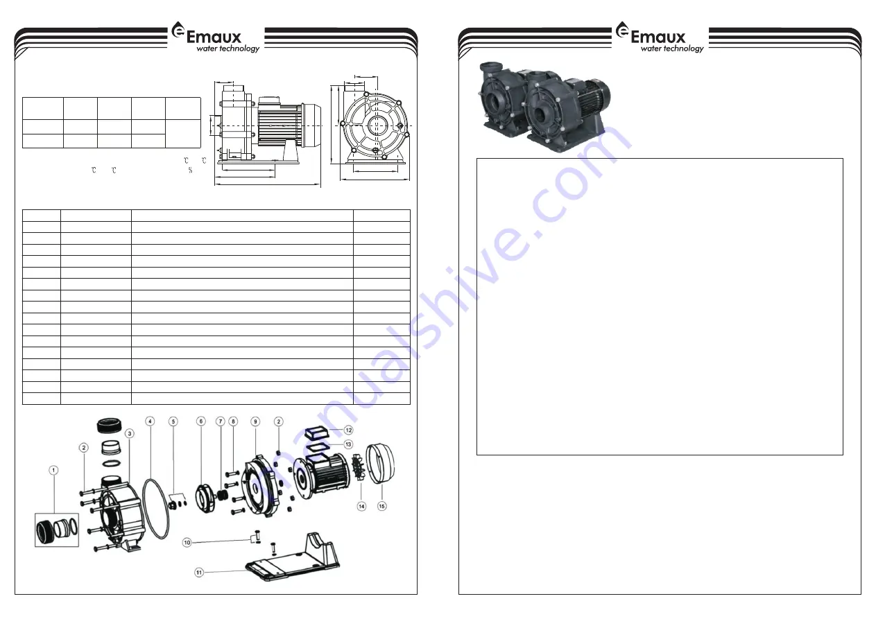 emaux AFS40 Instruction Manual Download Page 1