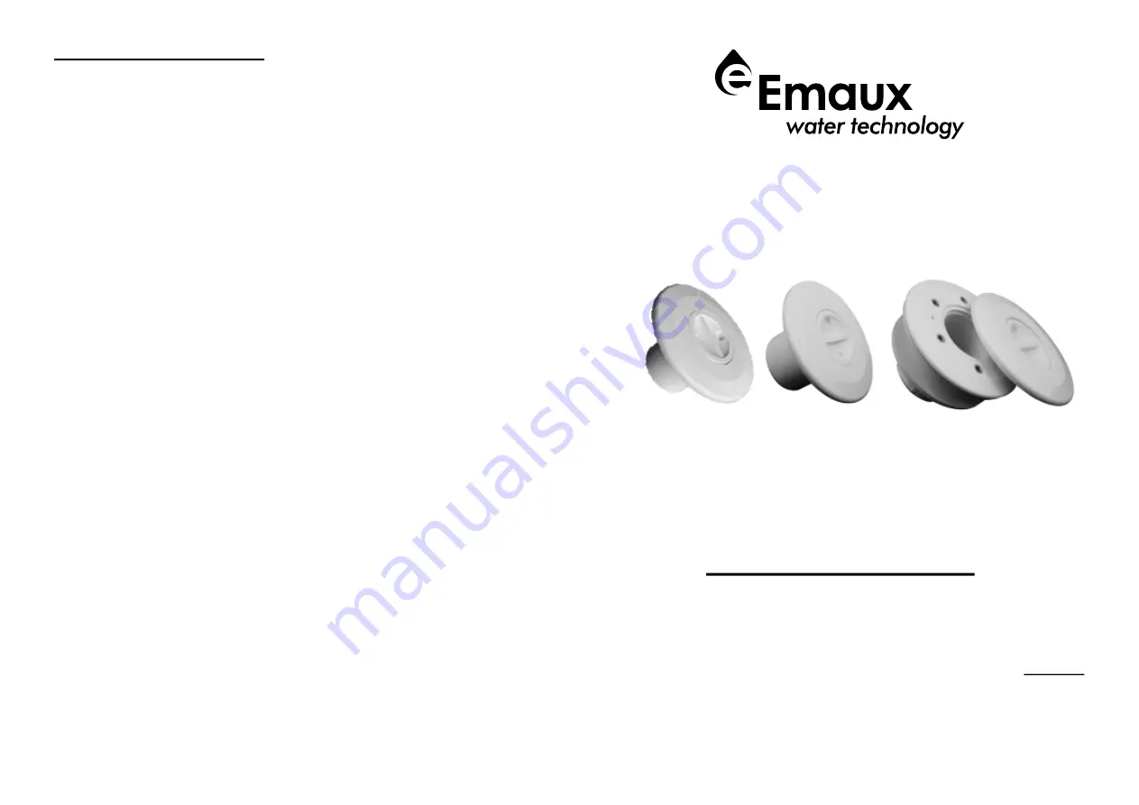 emaux EM2831 Manual Installation Download Page 1