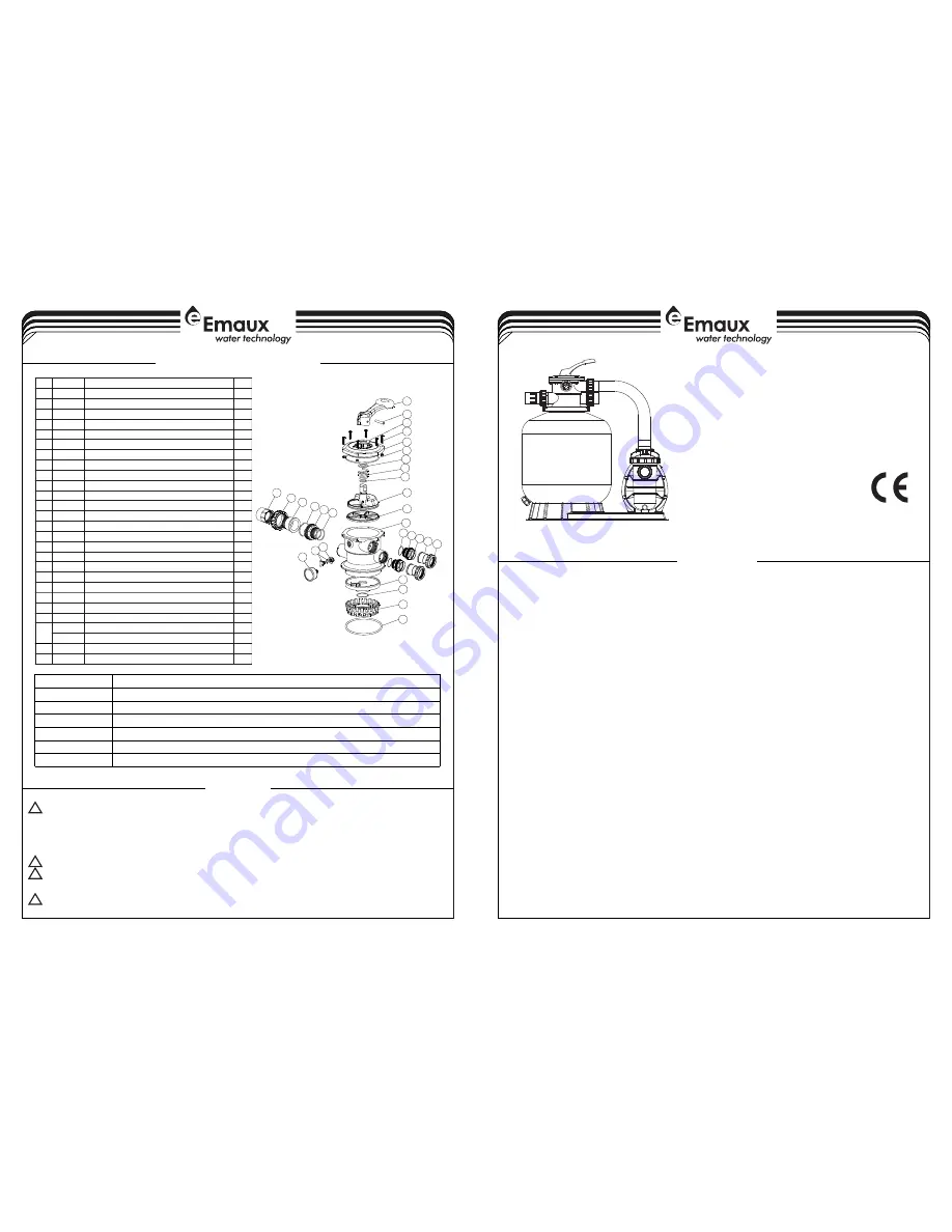 emaux FSF350-6W Installation & Operating Instruction Download Page 1