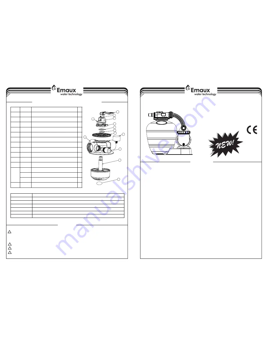 emaux FSU-4TP Installation & Operating Instruction Download Page 1