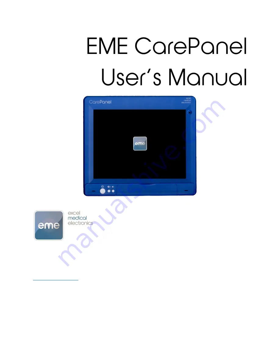 EME CarePanel User Manual Download Page 1