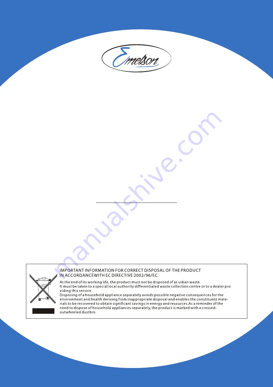 Emelson EMLCLE10SLGB-K Owners And Installation Manual Download Page 20