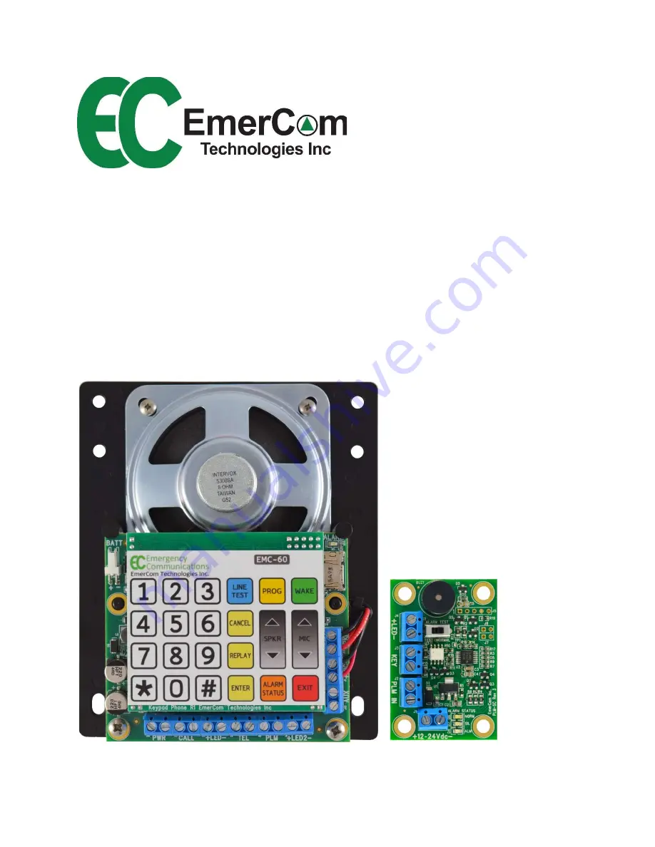 EmerCom Technologies EMC-ALRM Скачать руководство пользователя страница 1