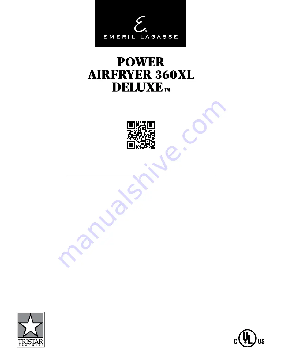 Emeril Lagasse Deluxe S-AFO-004 Owner'S Manual Download Page 20