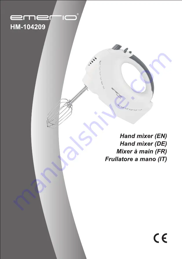 emerio HM-104209 Instruction Manual Download Page 1