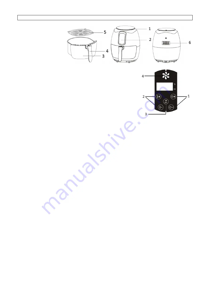 emerio Smart Fryer AF-115668 Instruction Manual Download Page 6