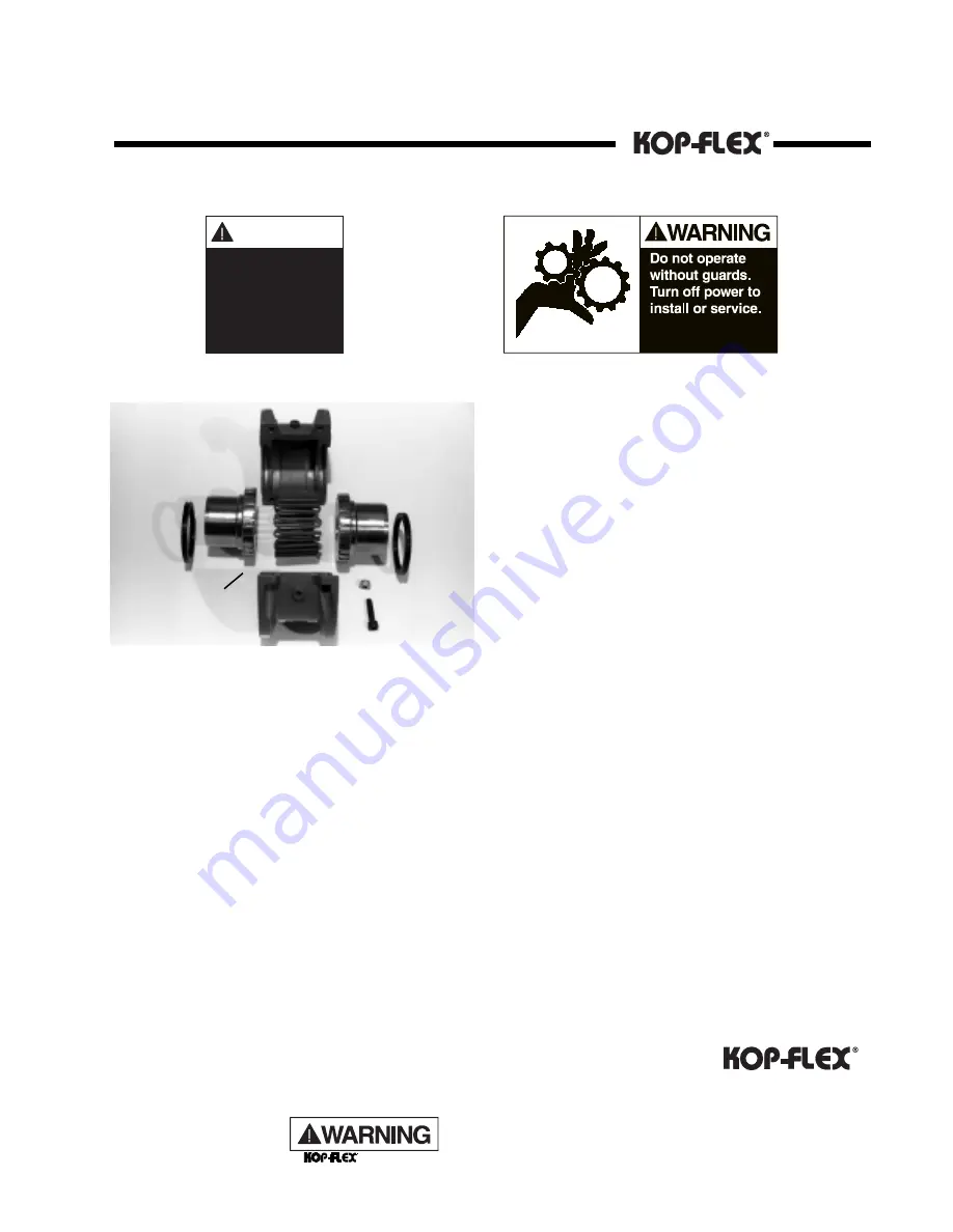 Emerson Power Transmission Kop-Flex KOP-GRID H Series Installation And Alignment Instructions Download Page 1